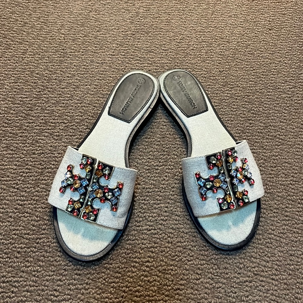 ines embellished slide tory burch